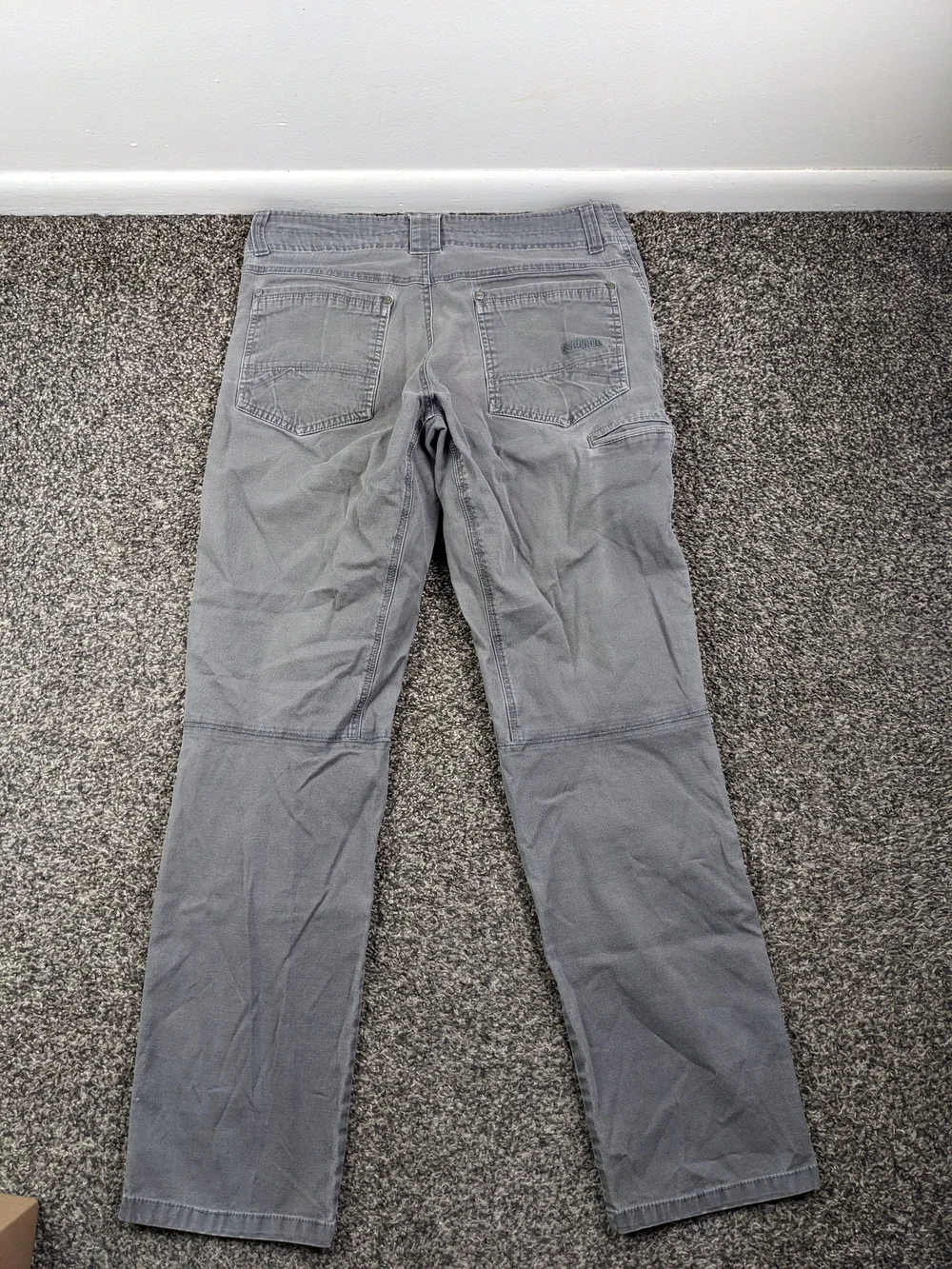 Kuhl Pants Kanvas Jean Patina Dye Stretch Hiking Gray Mens 32x30 5114